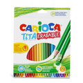 ΚΡΑΓΙΟΝ ΧΡΩΜΑΤΙΣΤΑ CARIOCA ΤΙΤΑ 24 χρωμ.ΜΕ ΓΟΜΑ