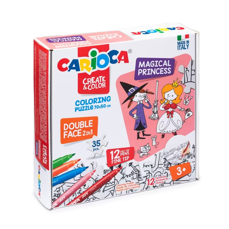 ΣΕΤ ΖΩΓΡΑΦΙΚΗΣ CARIOCA PUZZLE 35τεμ.MAGICAL PRINCESS