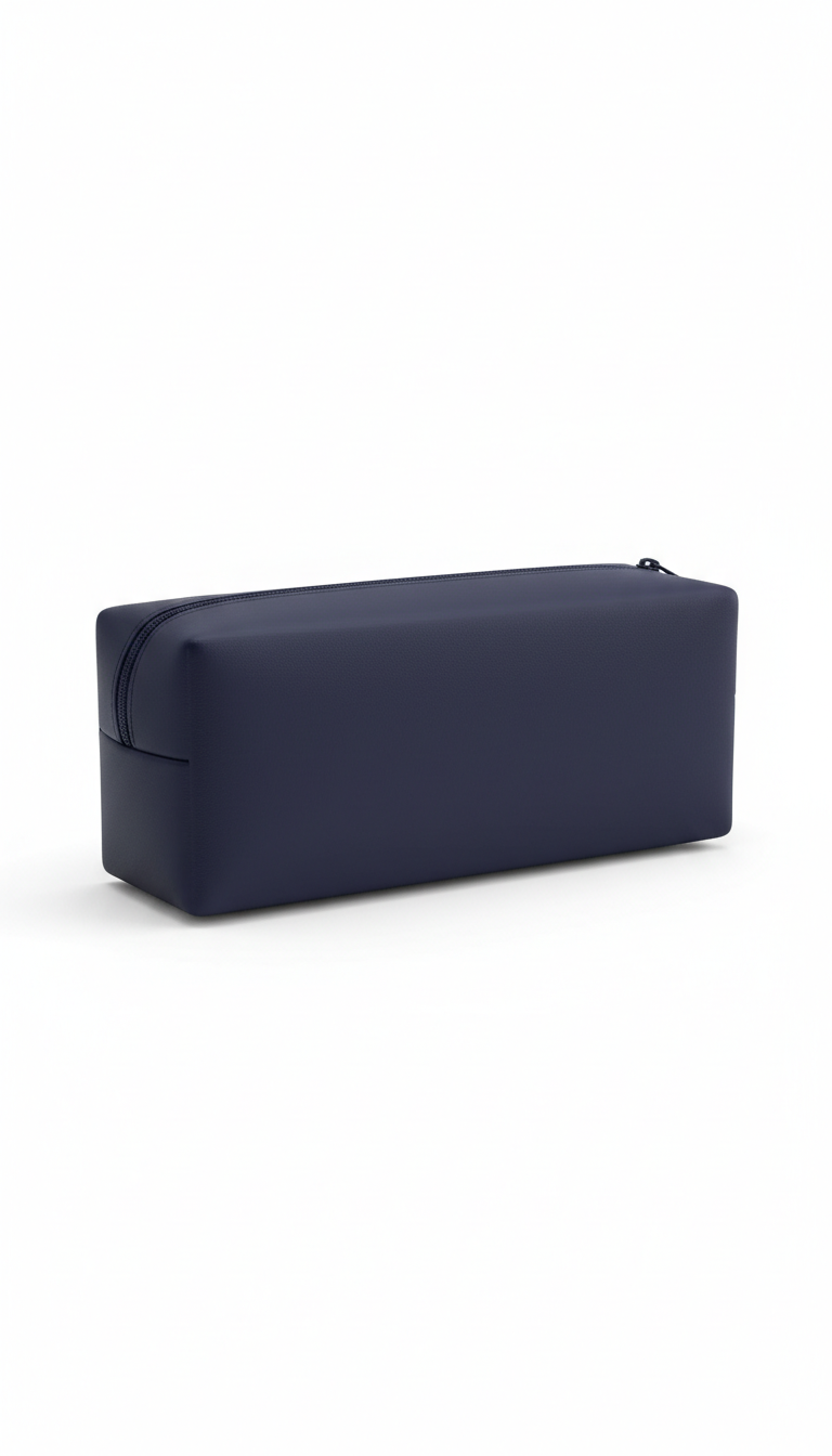 Midnight Indigo Pencil Case With Pop Zipper