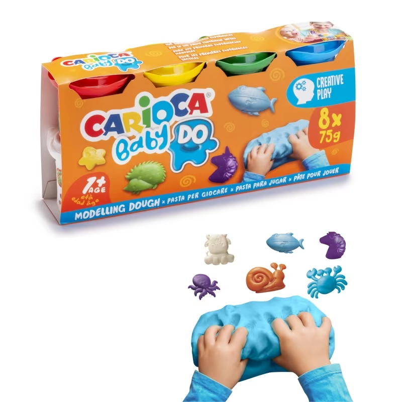 ΠΛΑΣΤΟΖΥΜΑΡΑΚΙΑ CARIOCA BABY 1+ ΣΕΤ 8/75gr