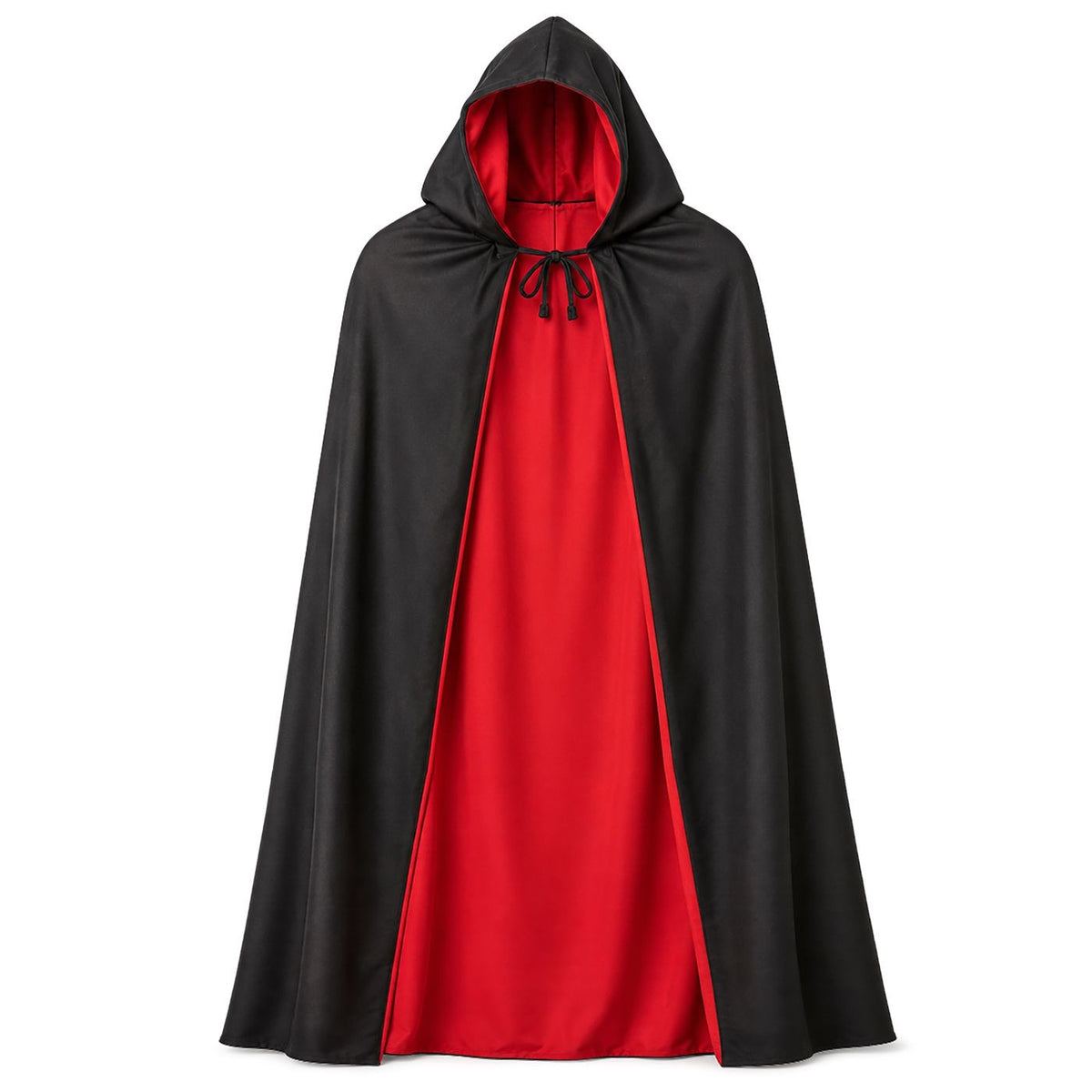 Κάπα Halloween Μαύρη–Κόκκινη με Κουκούλα