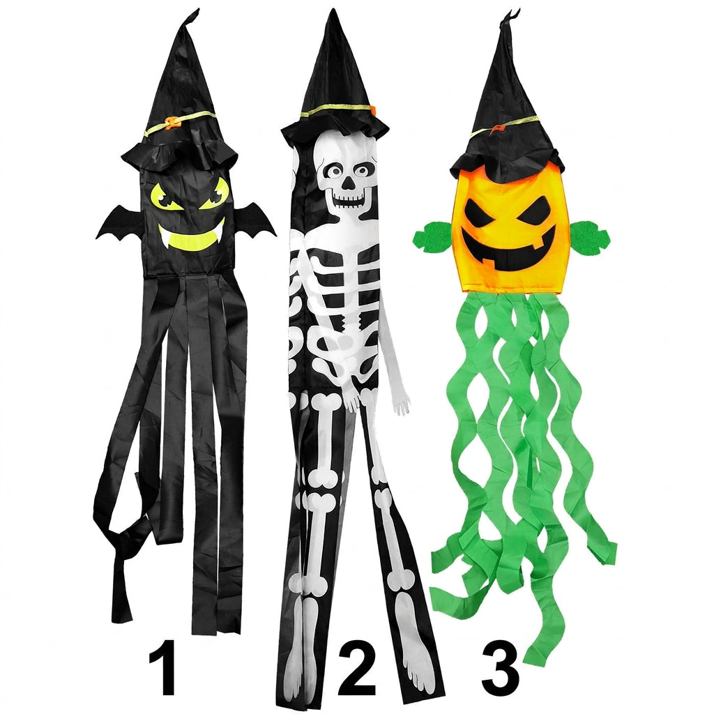 Στέκα Halloween με Νεκροκεφαλές και Κόκκινα Λουλούδια