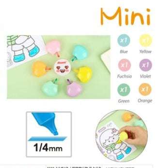 Υπογραμμιστές Mini Pastel Alsuomi - Συσκευασία