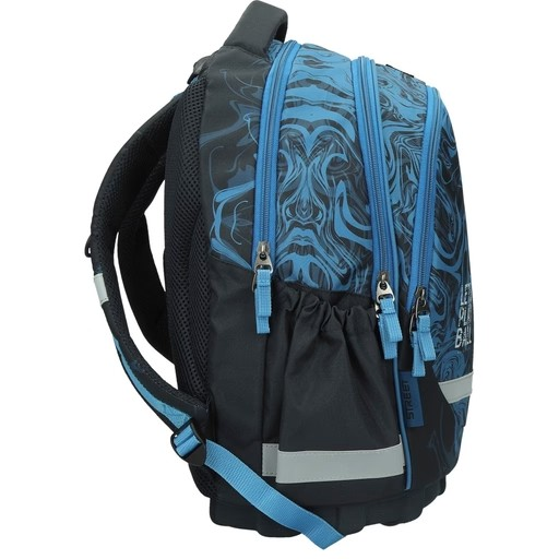 ΤΣΑΝΤΑ ΣΧΟΛΙΚΗ STREET NETTED 31x16x43cm (με εργονομική πλάτη air system και σκληρό πάτο)
